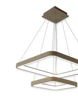 Svietidlá BRILAGI - LED stmievateľný závesný luster na lanku FALCON SLIM LED/78W/230V béžový + diaľkové ovládanie BRDX1331-2/BG