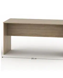 Písacie a pracovné stoly KONDELA Tempo Asistent New 20 ZA písací stôl dub sonoma