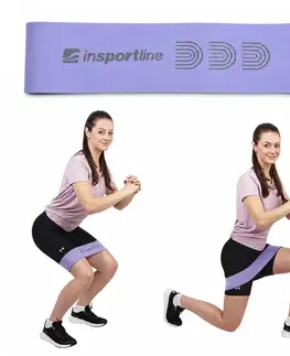 Ostatné fitness náradie Posilňovacia slučka inSPORTline Hiplop L fialová