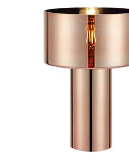 Lampy Markslöjd 109146 - Stolná lampa CORIN 1xE27/60W/230V ružovo‑zlatá 109146