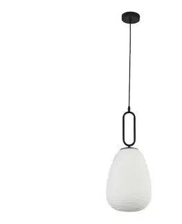Svietidlá Searchlight 43581-1BK - Luster na lanku ELIXIR 1xE27/60W/230V biela 43581-1BK