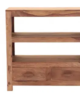 Knižnice Knižnica Kali 90x90x35 indický masív palisander