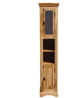 Kúpeľňový nábytok Skrinka do kúpeľne Guru 40x190x35 indický masív mango