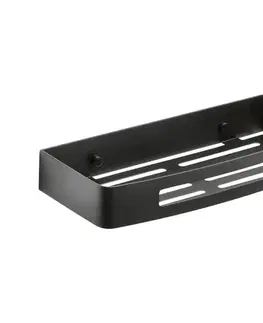 Svietidlá Gedy - Nástenná polica do sprchy SMART 30x12,8 cm matná čierna 241714