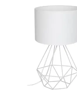 Lampy  Stolná lampa BASKET 1xE27/60W/230V biela 7193
