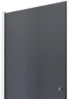 Sprchovacie kúty MEXEN - PRETORIA krídlové dvere 70x190 cm 6mm, chróm, grafit sa stenovým profilom 852-070-000-01-40