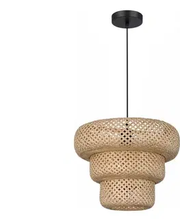 Svietidlá  Závesný luster na lanku TULUM 1xE27/15W/230V pr. 35 cm bambus ML2586