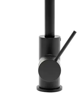 Kuchynské drezy SAT Drezová batéria SAT Aurum s otočným ramienkom čierna matná SATBAUR280C SATBAUR280C