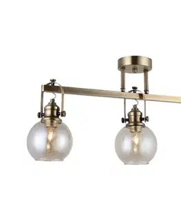 Svietidlá  Prisadený luster POLINO 3xE27/40W/230V bronzový 341LCA1124