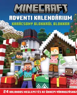 Pre deti a mládež - ostatné Minecraft - Adventi kalendárium - Karácsony blokkról blokkra