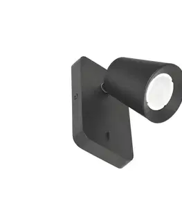 Svietidlá  Nástenné bodové svietidlo TRELO 1xGU10/30W/230V čierna SKU009042