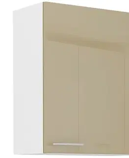 Kuchynské skrinky visiace Kuchynská skrinka Lara 60g-72 1f Mdf Cappucino lesk