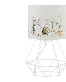 Lampy  Detská stolná lampa KIDS ROOM 1xE27/60W/230V, priemer 18 cm, zvieratká H0953