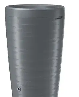 Sudy na vodu NABBI IDMZ240 S443 plastový sud na dažďovú vodu s vekom 240 l sivá