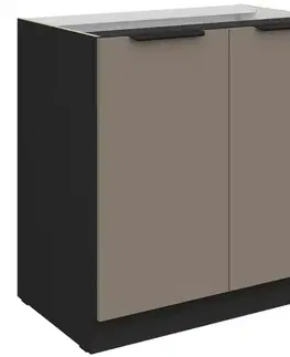 Kuchynské skrinky stojace Kuchynská skrinka Aria-Ta/Bl Anti Fingerprint 80d 2f Bb