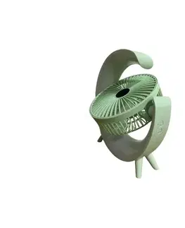 Ventilátory Eurolamp LED RGB Nabíjací stolný látor 5W/5V 1200 mAh zelený 300-20531