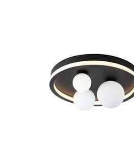 Svietidlá Searchlight 73380BK - LED stropné svietidlo TRIDENT LED/20W/230V priemer 40 cm 73380BK