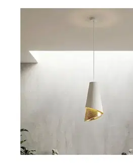 Svietidlá EMIBIG Závesný luster MODA 1xE27/15W/230V biela/zlatá 1618/1