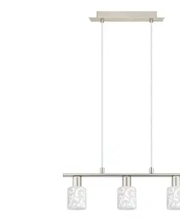 Svietidlá Eglo - LED Luster na lanku MY CHOICE 3xE14/4W/230V chróm/biela 1xEG31118+3xEG90257