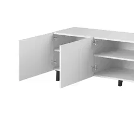 TV stolíky CAMA MEBLE Pafos 200 4D tv stolík biela