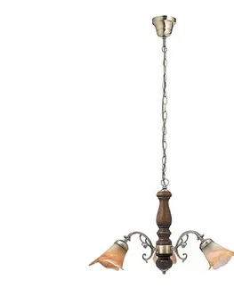 Svietidlá Rabalux 7093 - Luster na reťazi RUSTIC 3 3xE14/40W/230V