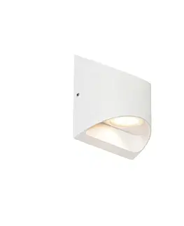 Vonkajšie nástenné svietidlá Moderná vonkajšia nástenná lampa biela vrátane LED 2-svetlo IP54 - Mal