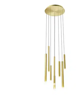 Svietidlá Redo 01-2050 - LED Luster na lanku MADISON 8xLED/4W/230V zlatá 01-2050