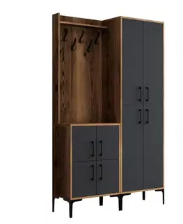 Predsieňové steny Predsieňová stena Berlin BA - Walnut, Anthracite
