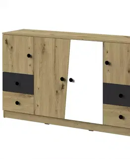 Komody do detskej izby Komoda Nero 06 160 – Čierna Mat