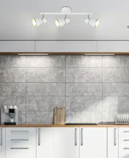 Nástenné svetlá Nástenná lampa 3X40W E14 biela/chróm