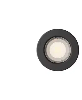 Svietidlá Philips - Zapustené stropné svietidlo PERIDOT 1xGU10/7W/230V čierna 872016939274800