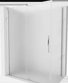Sprchovacie kúty MEXEN/S - Velár sprchovací kút, posuvné dvere 140 x 75, dekor, chróm 871-140-075-31-01