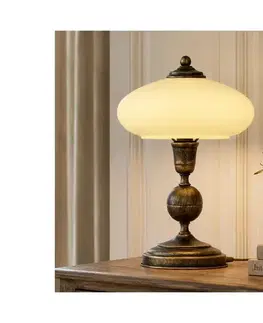Lampy BRILAGI - Stolná lampa MOLLERO 1xE14/11W/230V bronz/patina 2145