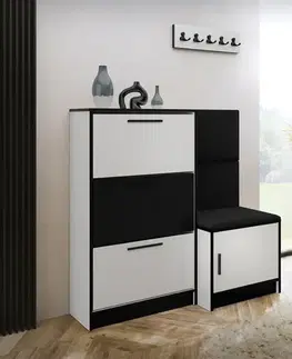 Skrinky na topánky Skrinka na topánky Kpl Foli Biela + Čierna (ITAKA 15)