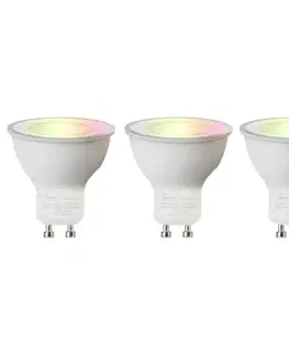 LED osvetlenie Sada 3 inteligentných žiaroviek GU10 RGBW LED 5W 350 lm 2200-4000K
