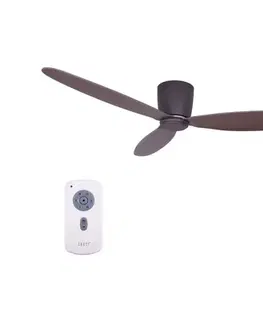 Ventilátory Lucci air 212883 - Stropný látor AIRFUSION RADAR, drevený/hnedý, priemer 132 cm + diaľkový ovládač 212883