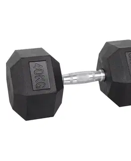 Činky Šesťhranná činka inSPORTline Hexsteel 40 kg