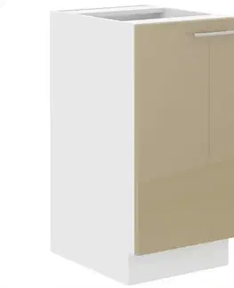 Kuchynské skrinky stojace Kuchynská skrinka Lara 40d 1f Bb Mdf Cappucino lesk