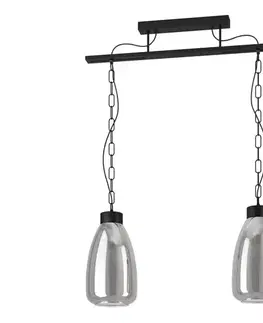 Svietidlá Eglo 43395 - Luster na reťazi BRICKFIELD 2xE27/40W/230V 43395