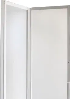 Sprchovacie kúty OLSEN SPA - Sprchové dvere DIANA - Farba rámu zásteny - Hliník biely, Rozmer A - 90 cm, Smer zatváranie - Univerzálny Ľavé / Pravé, Výplň - Polystyrol 2,2 mm (acrilico), Výška - 185 cm OLBSZ90
