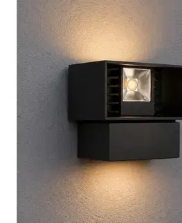 LED osvetlenie  LED Vonkajšie nástenné svietidlo LED/6W/230V IP54 čierne SCD 08 Q