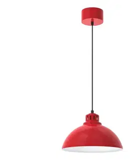 Svietidlá  Luster na lanku SVEN 1xE27/15W/230V červená 9225