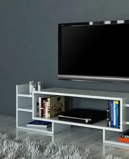 Obývacie steny TV skrinka / Obývacia stena Sema - White