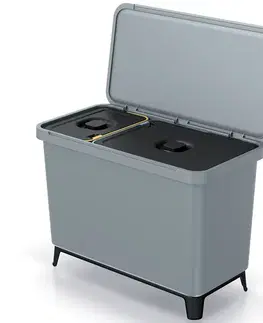 Odpadkové koše NABBI NKS45W2 odpadkový kôš na triedený odpad 33l svetlosivá