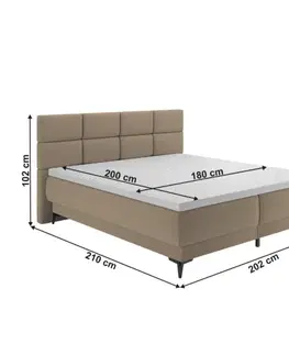 Boxspring Boxspringová postel LYANNA 3 Tempo Kondela