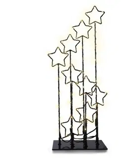 Vianočné dekorácie DecoKing Vianočná LED dekorácia s hviezdami, 16 cm