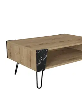 Konferenčné stolíky FANTOM konferenčný stolík, sapphire/čierny mramor