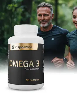 Vitamíny a minerály Výživový doplnok inSPORTline Omega 3, 90 kapsúl