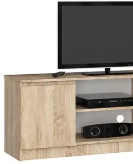 TV stolíky Moderný TV stolík ROMANA140, dub Sonoma