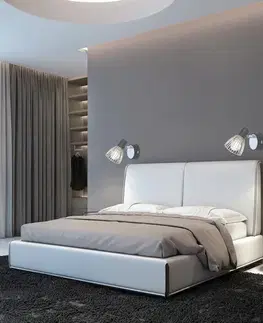 Nástenné svetlá Nástenná lampa 1X40W E14 čierna + chróm MODO